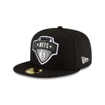 Brooklyn Nets Gorra | New Era NBA Tip Off Edition 59fifty Fitted Cap Mexico - Negros